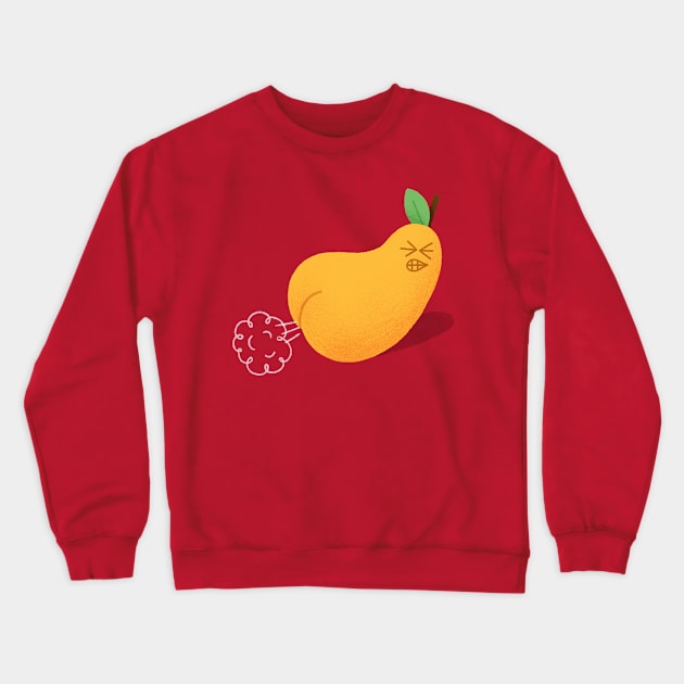 Pear fart Crewneck Sweatshirt by Mauro Gatti Art